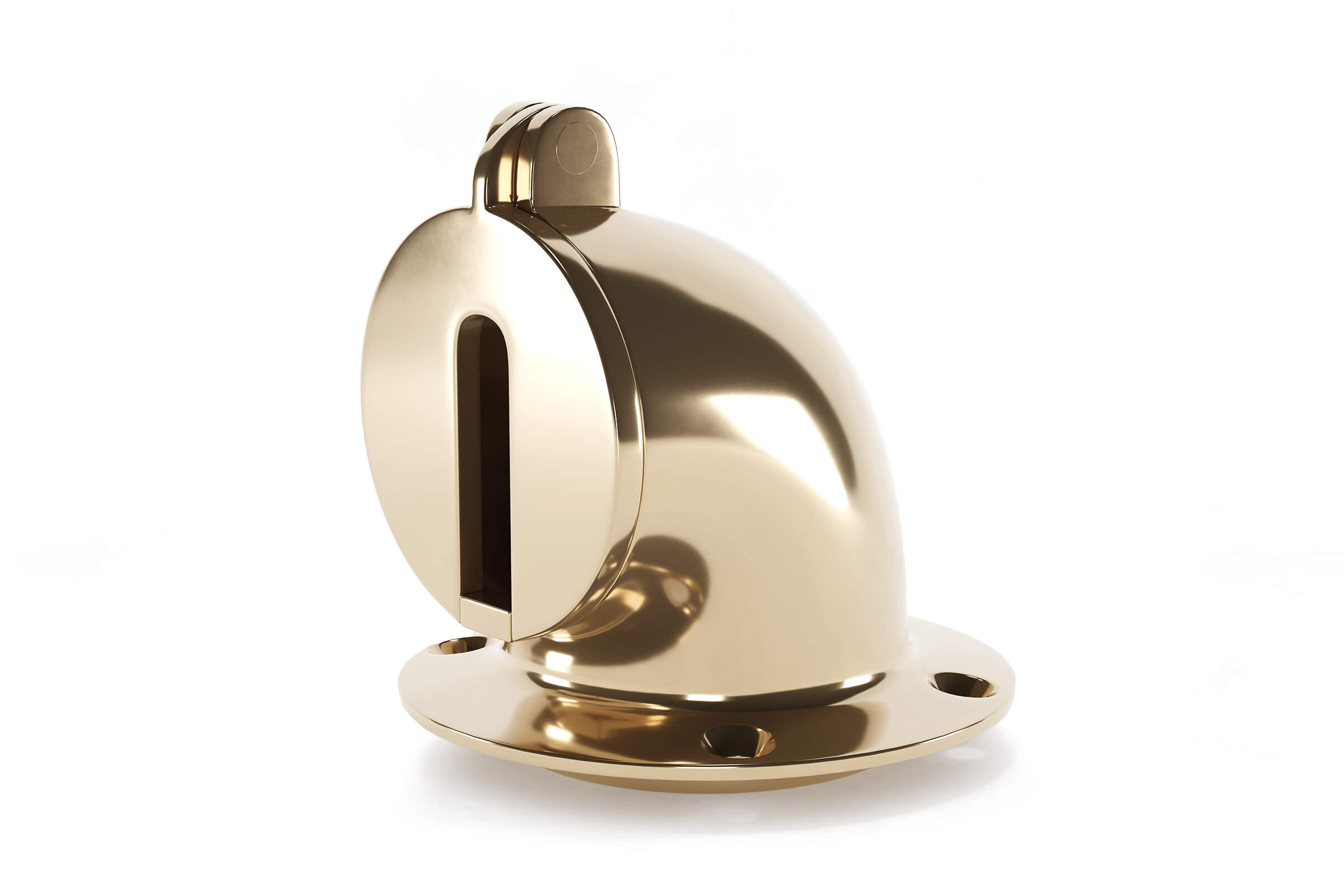 Yacht deck chain pipe in PVD coloured stainless steel Almond Gold Mirror