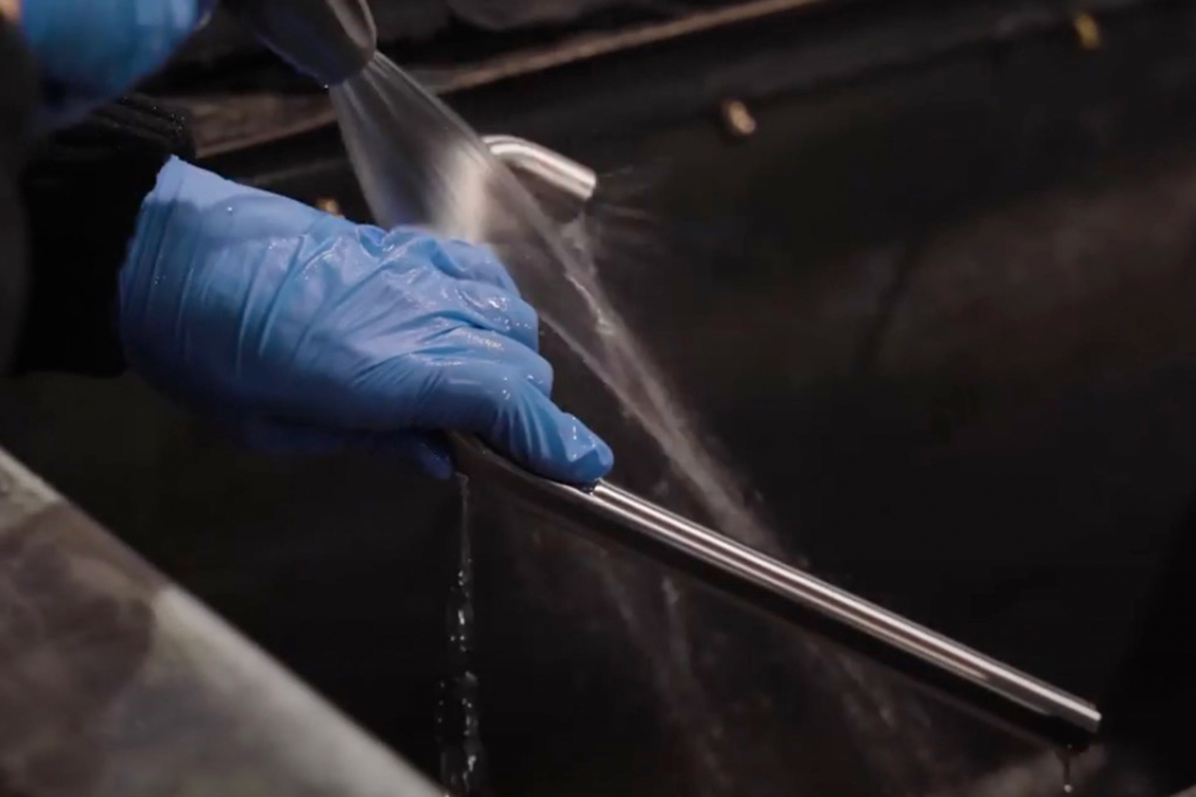 How is PVD coloured stainless steel prepared?