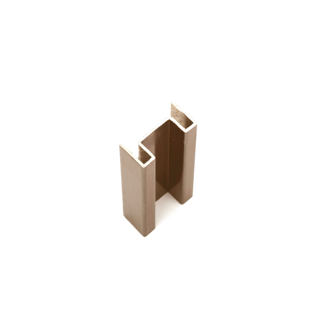 V-Groove Profile MP04-F 1.25mm in Double Stone Steel PVD coloured stainless steel Bronze Brush