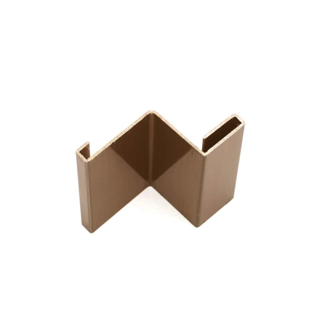 V-Groove Profile MP04-M 1.25mm in Double Stone Steel PVD coloured stainless steel Bronze Brush