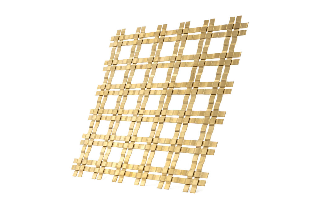 JDL Amron PVD Rigid Woven Mesh M22-38 in Champagne