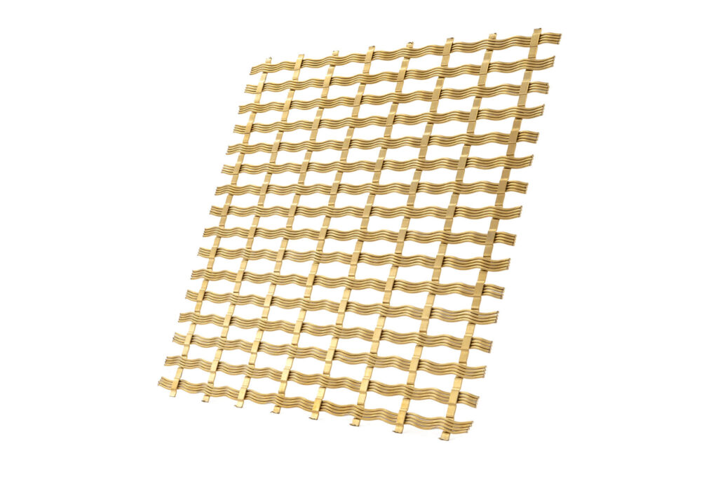 JDL Amron PVD Rigid Woven Mesh M14Z-7 in Champagne