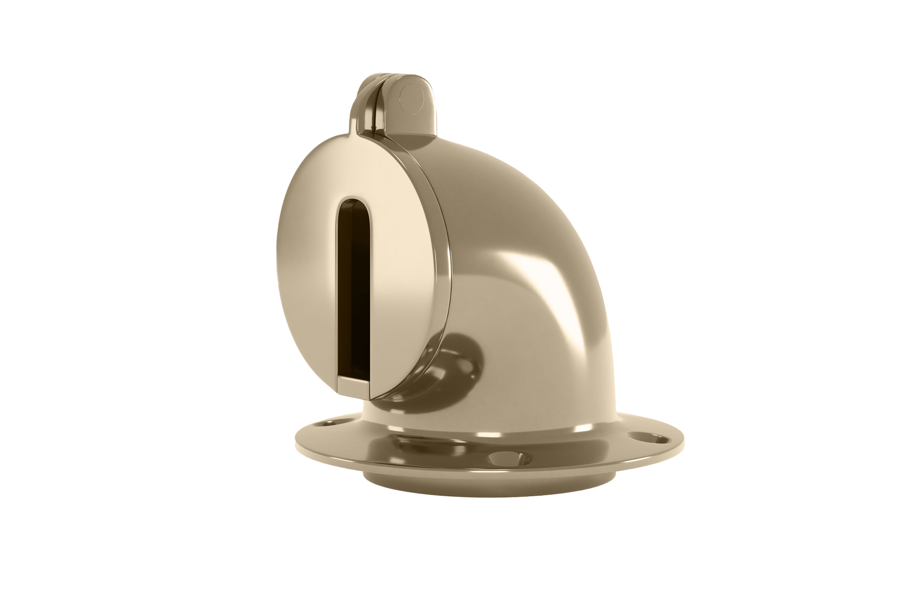 Deck chain pipe in PVD Almond Gold Mirror