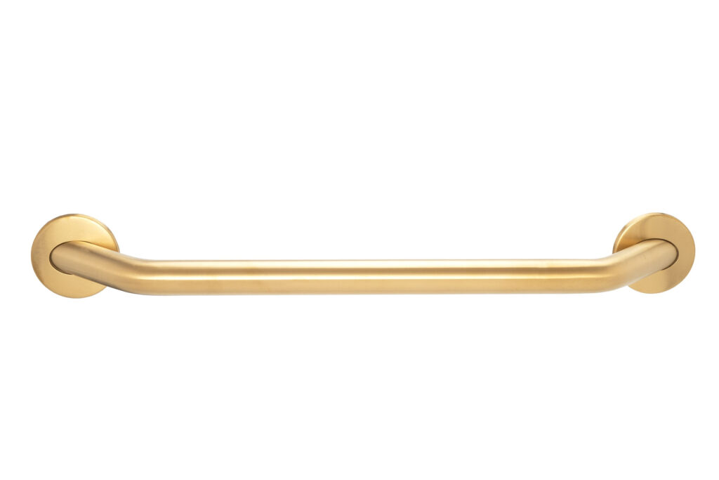 The Splash Lab Grab Bar TSL.GR45.600 mm in PVD coloured stainless steel Brass Brush