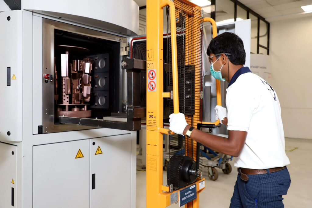 PVD operative responsible for applying PVD coatings to stainless steel at the Uddeholm, India factory (part of Voestalpine)